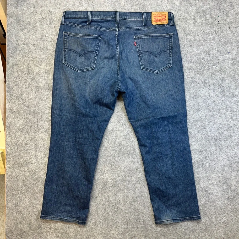 Lot of 3 Levi's 541 514 Straight Jeans Men's 40x30 Blue Denim Work Pants Bundle